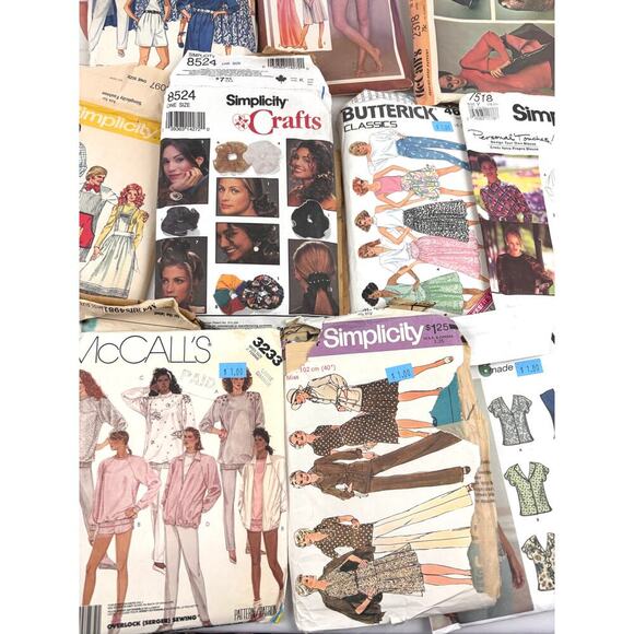 Vintage 20 Lot McCall's Butterick Simplicity Sewing Pattern Collection 70s-90s - Picture 6 of 8